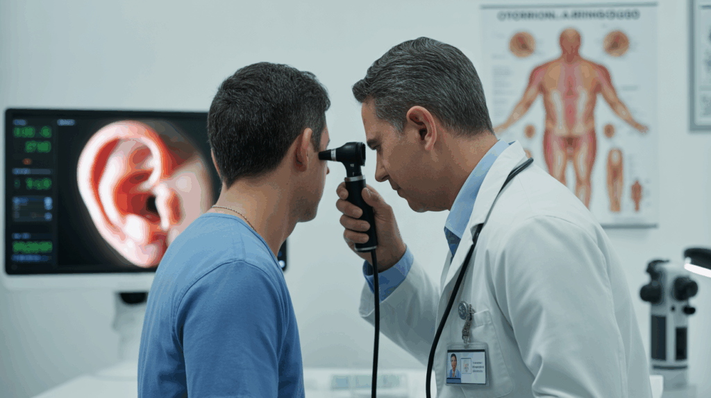 examen de otitis en peru
